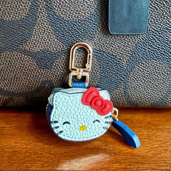 NEW Hello Kitty Mini Coin Purse Bag Charm Keychain - Picture 3 of 5